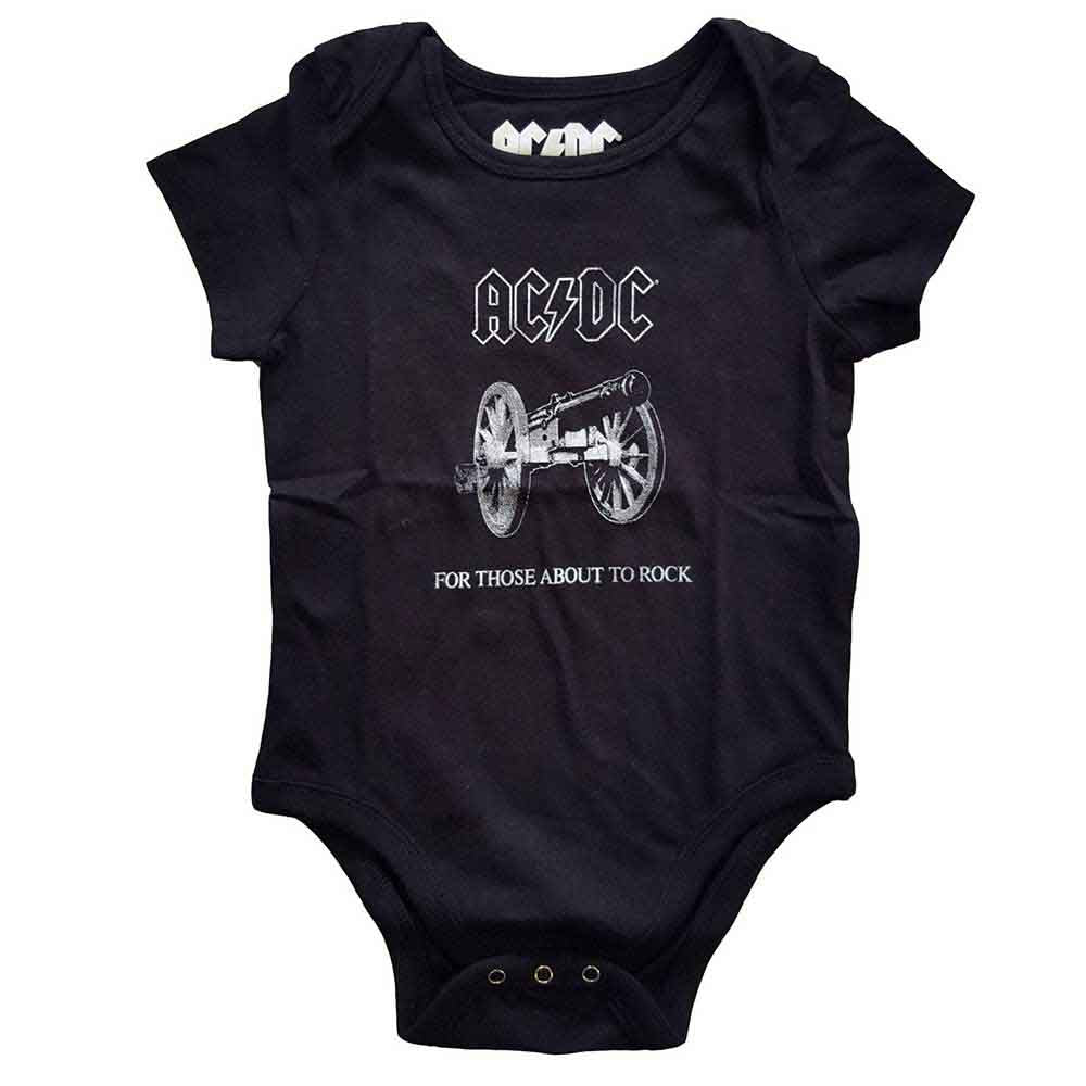 AC/DC Kids Baby Grow About to Rock Black (12 months)
