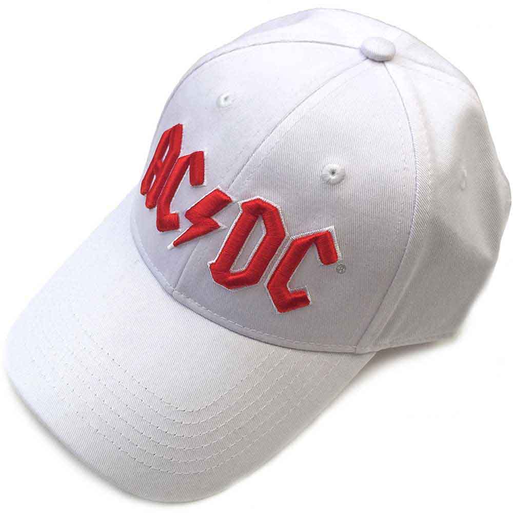 AC/DC Men's Baseball Cap Red Logo White
