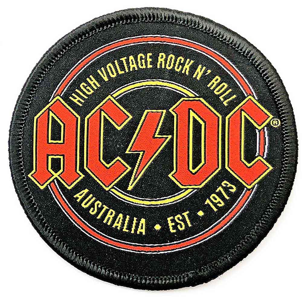 AC/DC Standard Iron-On Patch Est. 1973 (Embroidered)
