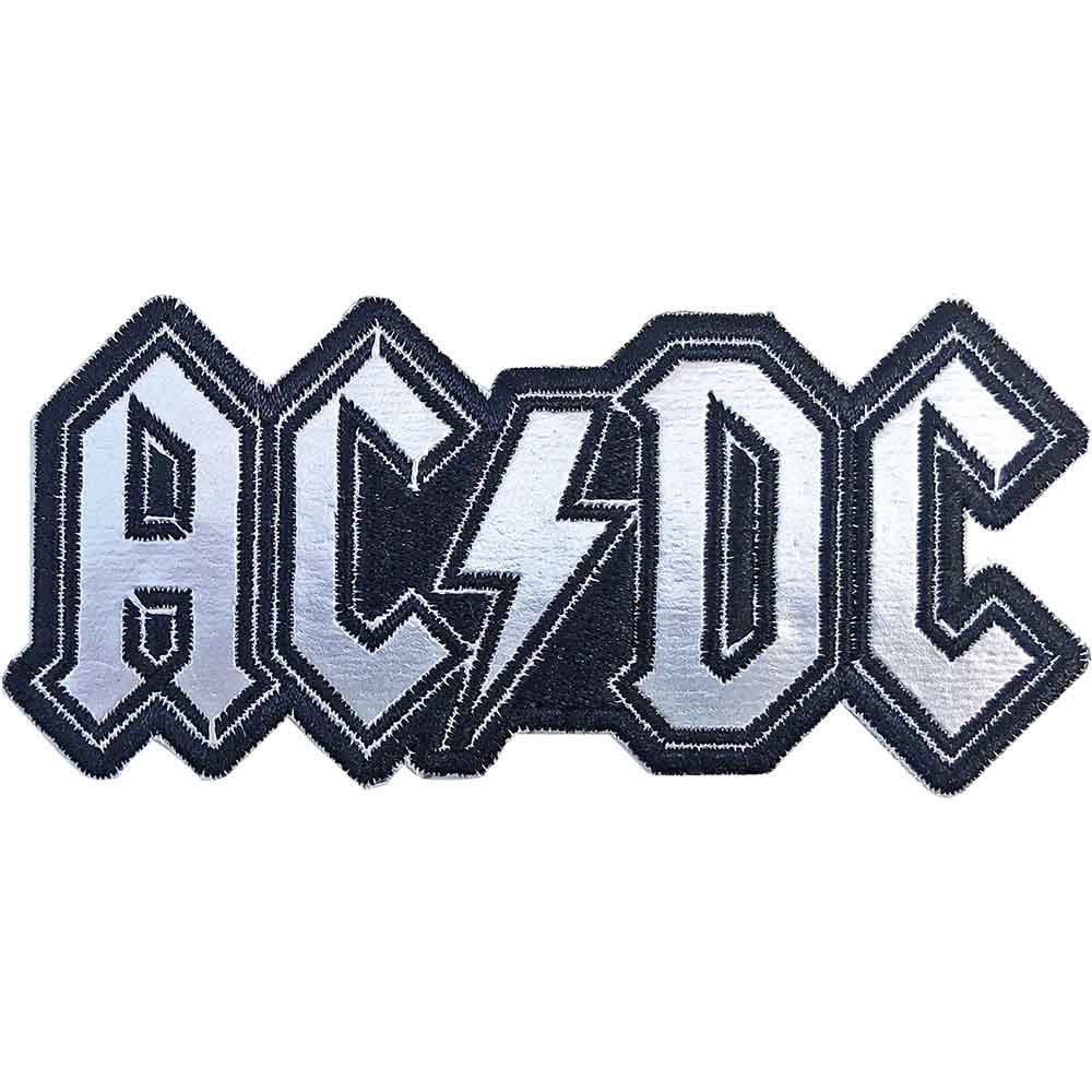 AC/DC Standard Iron-On Patch Cut-Out Foil Logo