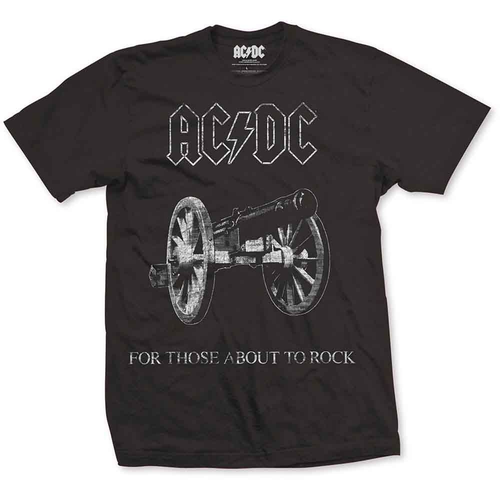 AC/DC Unisex T-Shirt Black About to Rock (XXL)