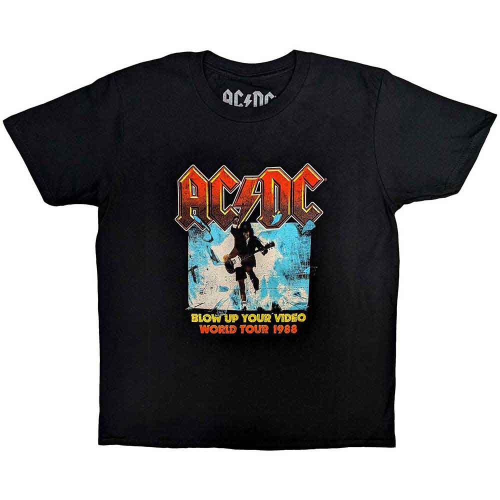 AC/DC Kid's T-Shirt Blow Up Your Video Black (11-12yrs)