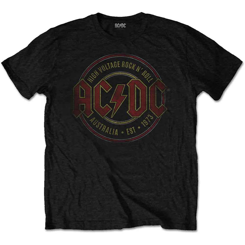 AC/DC Unisex T-Shirt Est. 1973 Black (S)