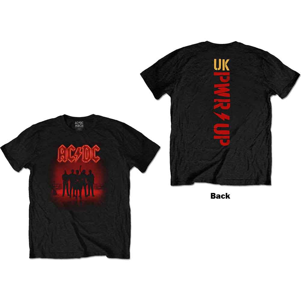 AC/DC Unisex T-Shirt PWR-UP (Back Print) Black (L)