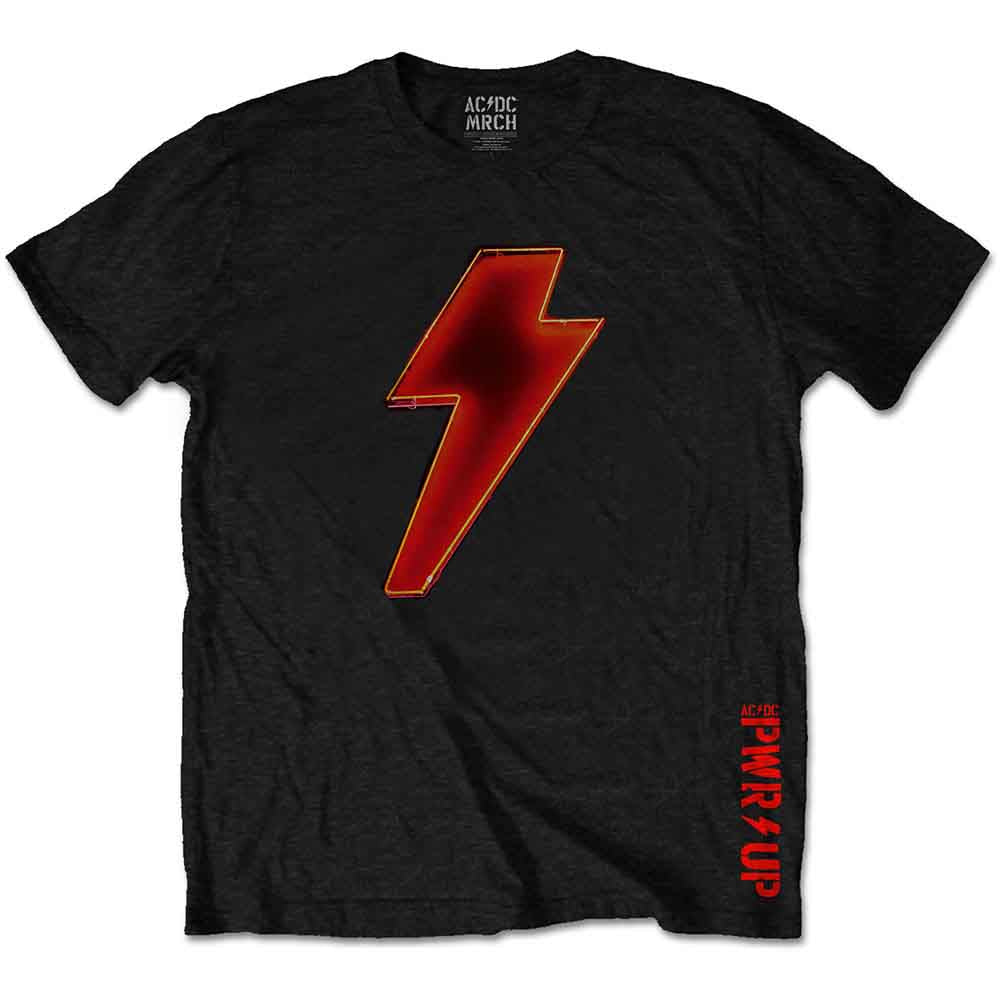 AC/DC Unisex T-Shirt Bolt Logo Black (XXL)