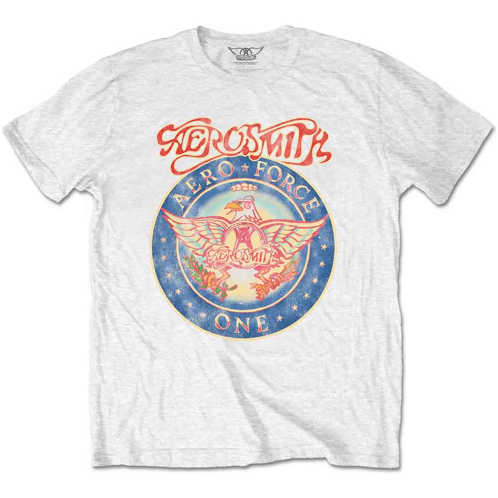 Aerosmith Unisex T-Shirt Aero Force White (XL)