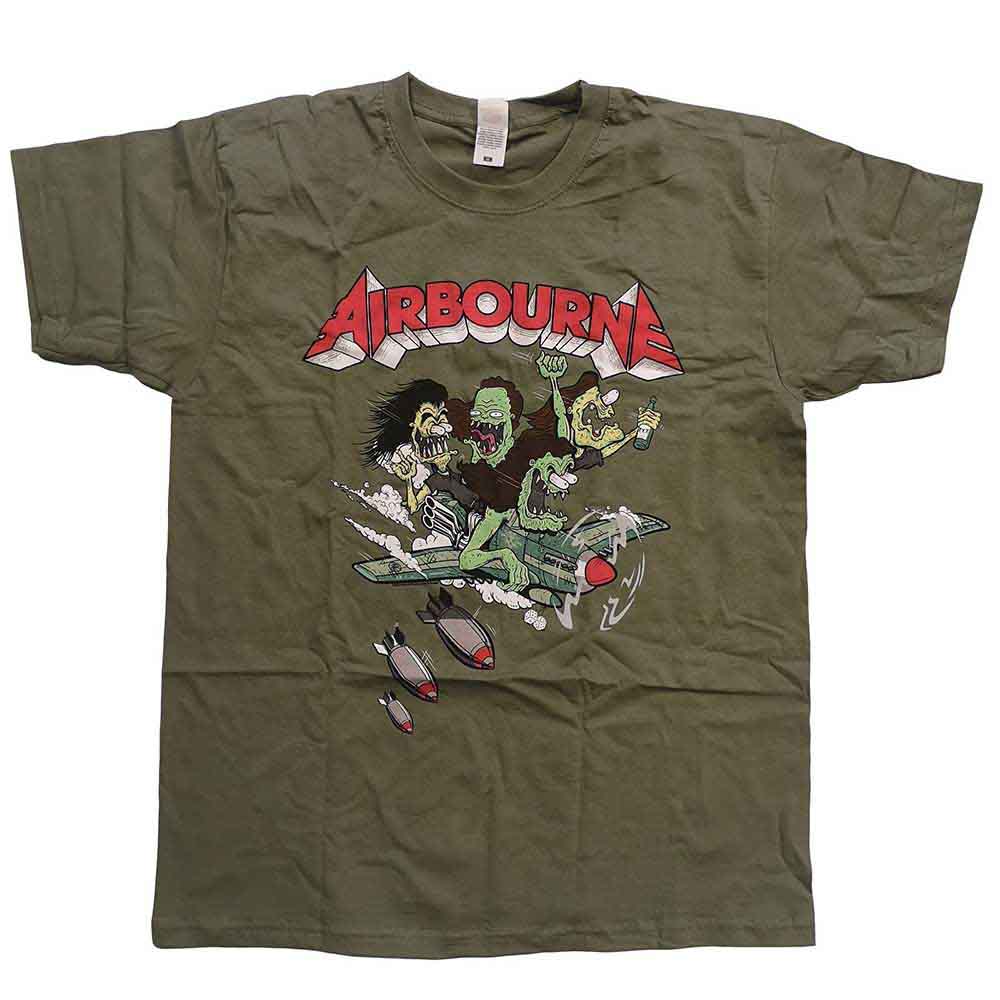 Airbourne Unisex T-Shirt Nitro Green (L)