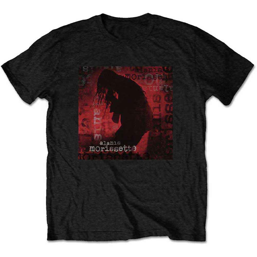 Alanis Morissette Unisex T-Shirt Ironic Silhouette Black (M)