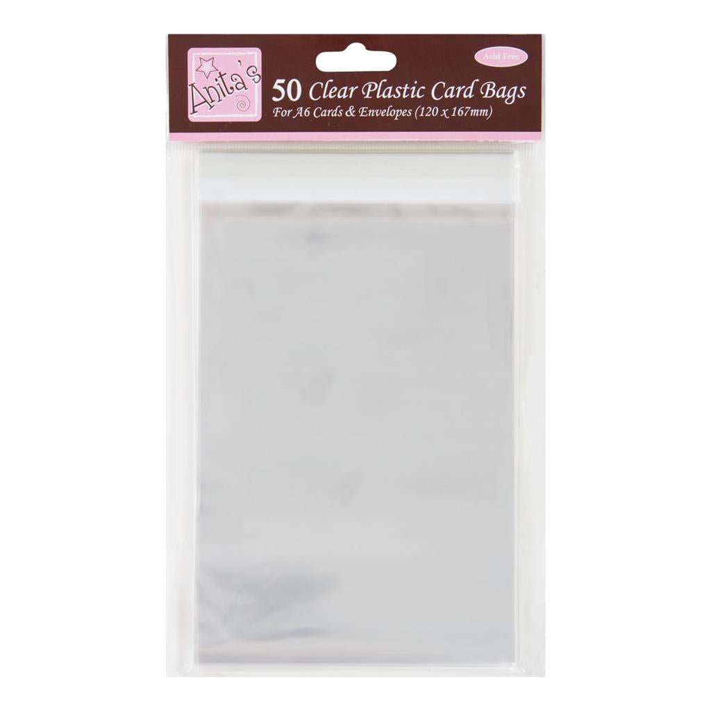 Anita's Clear Plastic Card Bags for A6 Cards (50pk)