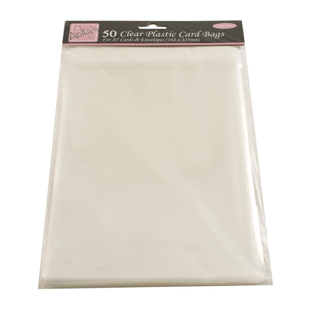Anita's Clear Plastic Card Bags for A5 Cards (50pk)