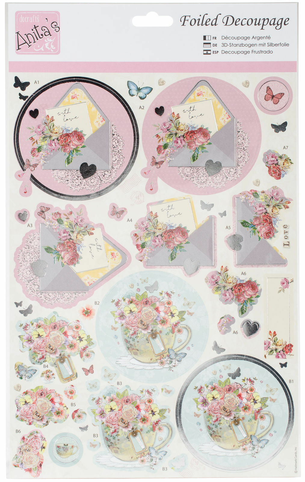 Anita's Foiled Decoupage - Blooming Mail