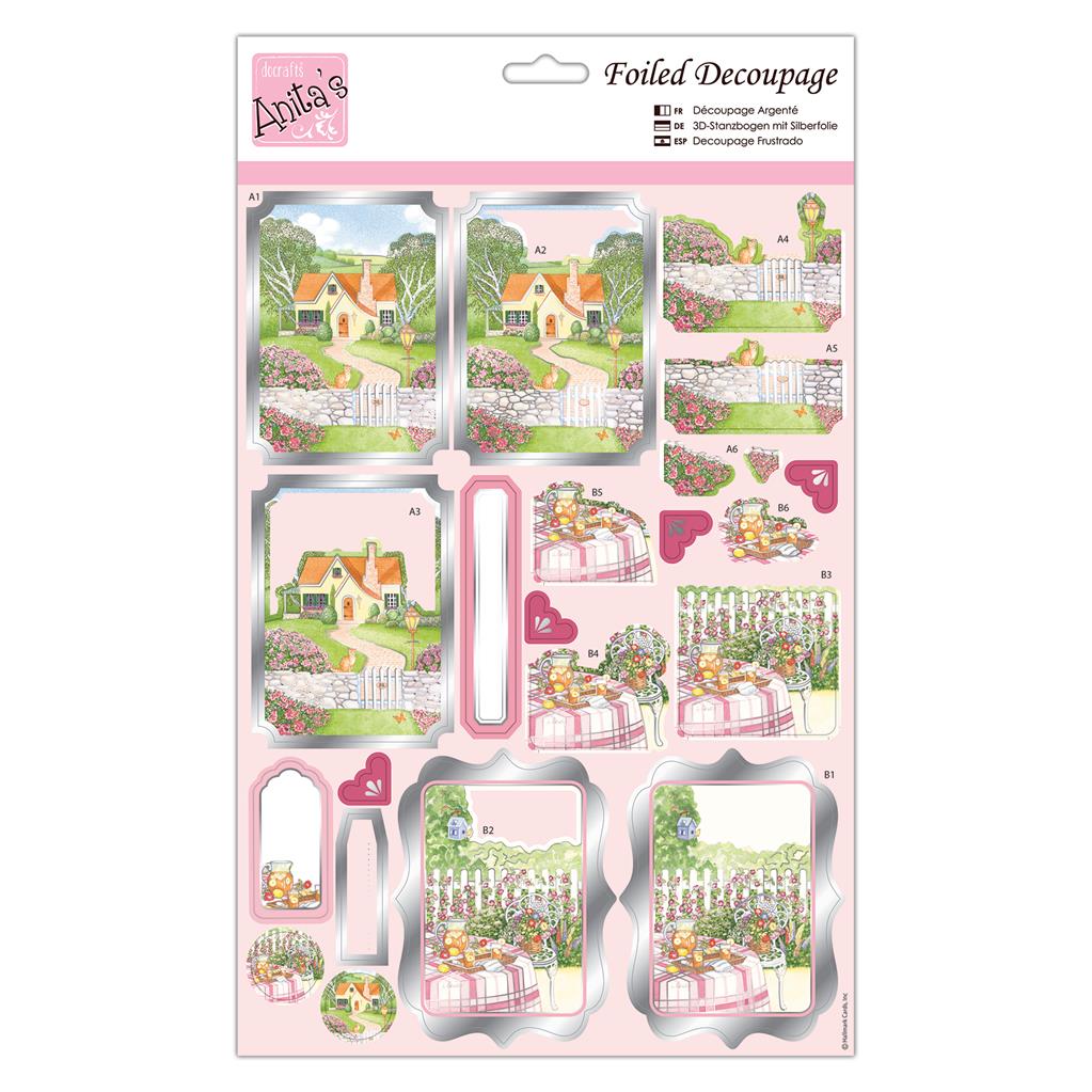 Anita's Foiled Decoupage - Springtime Cottage