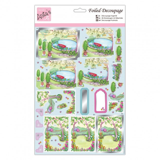Anita's Foiled Decoupage - Relax in the Garden