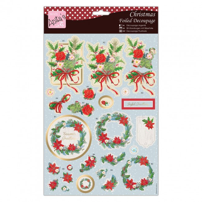 Anita's Foiled Decoupage - Seasonal Wreath