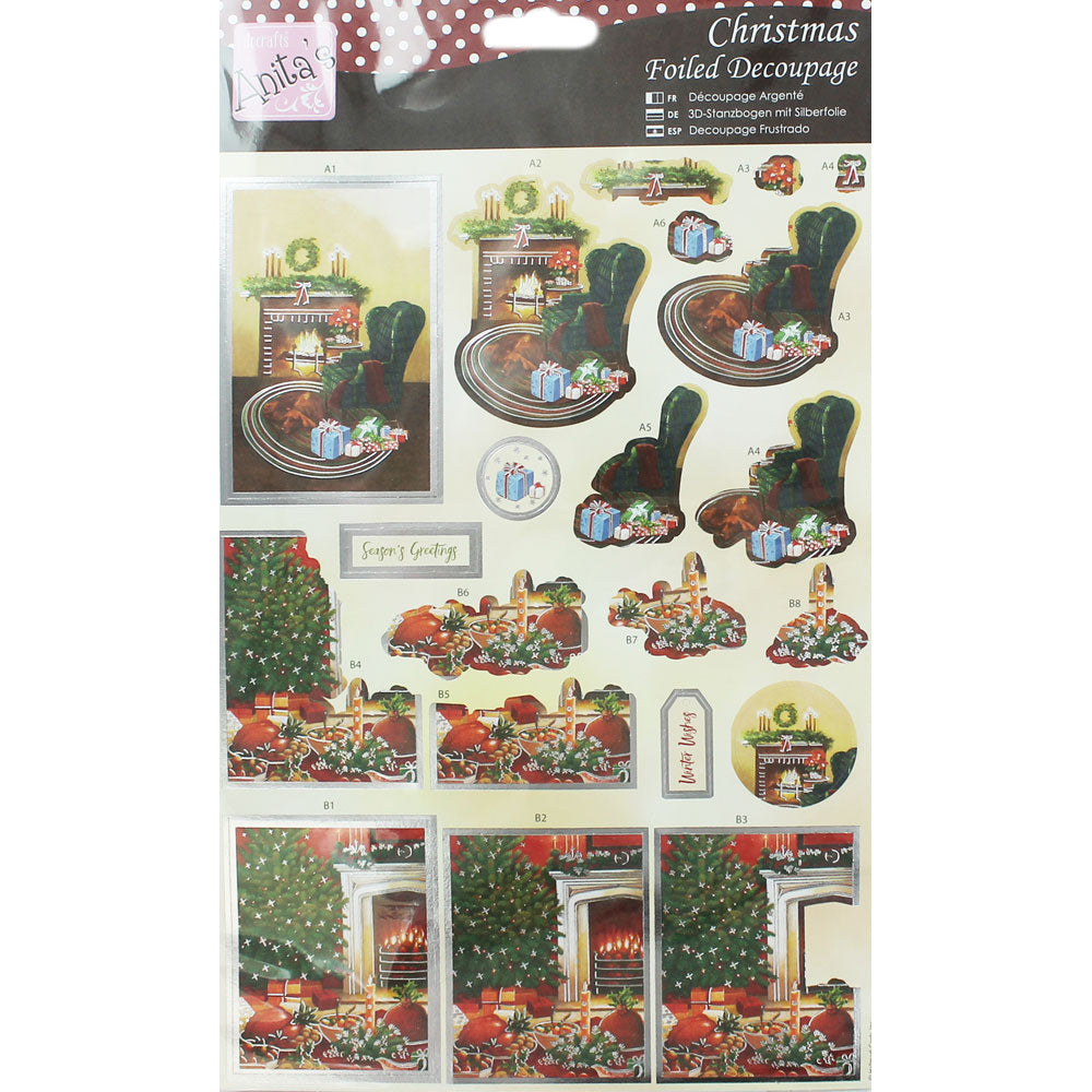 Anita's Foiled Decoupage - A Cosy Christmas