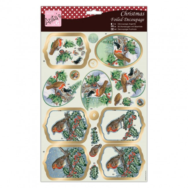 Anita's Foiled Decoupage - Feathered Friends