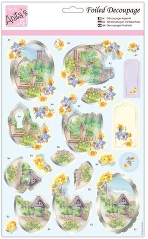 Anita's Foiled Decoupage - Church in Spring