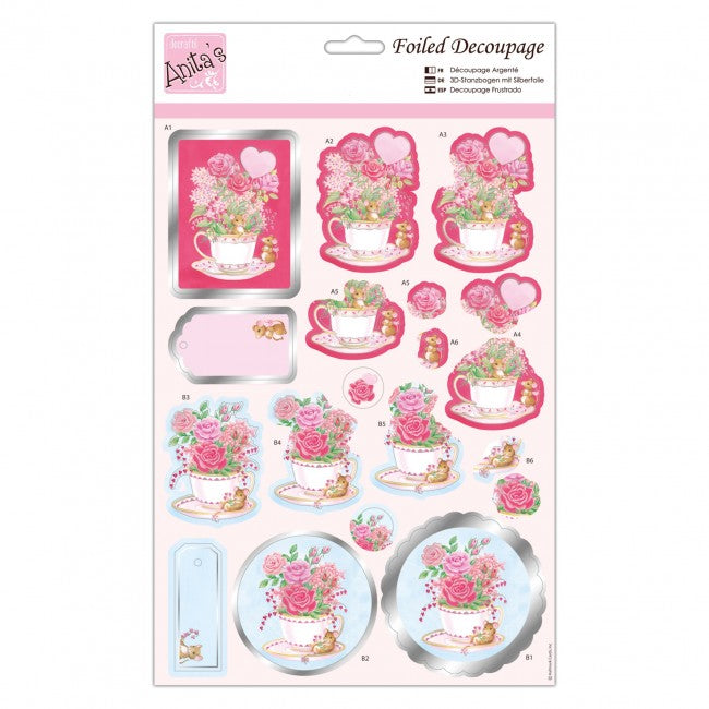 Anita's Foiled Decoupage - A Mice Cup of Tea