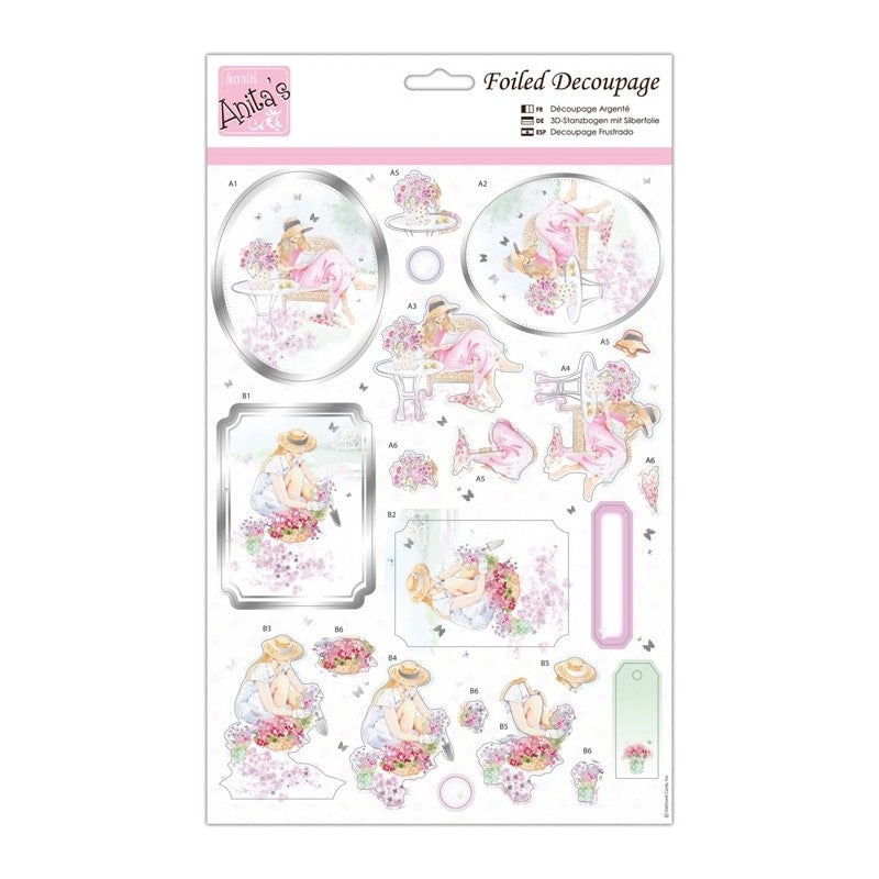 Anita's Foiled Decoupage - Collecting Flowers