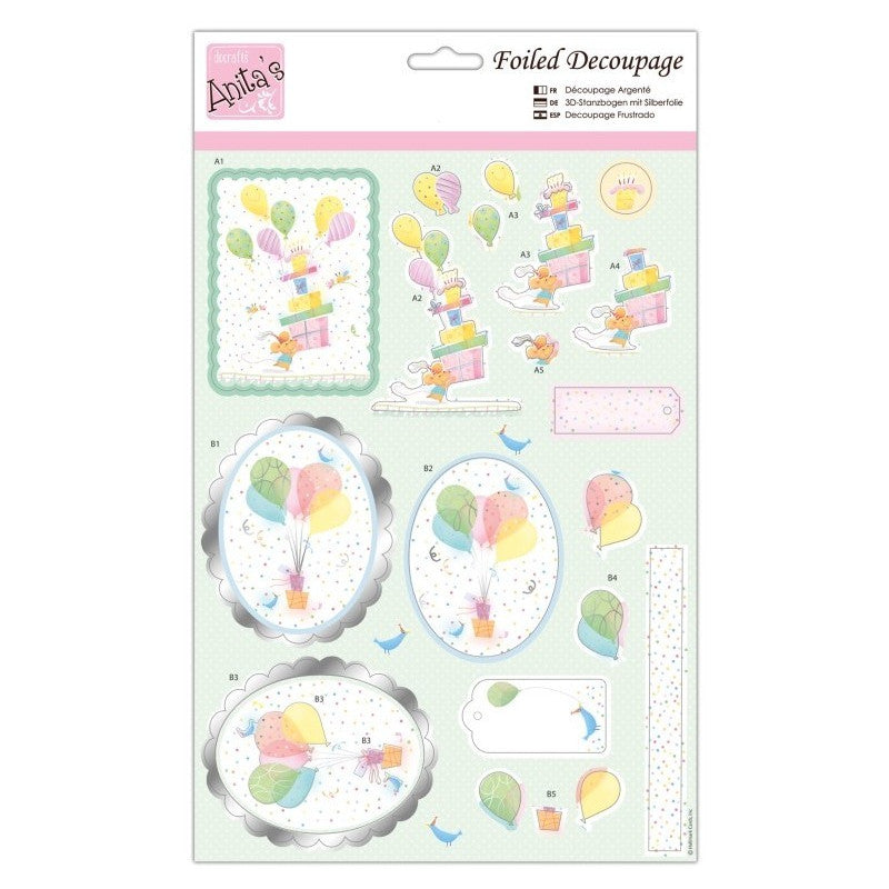 Anita's Foiled Decoupage - Birthday Fun