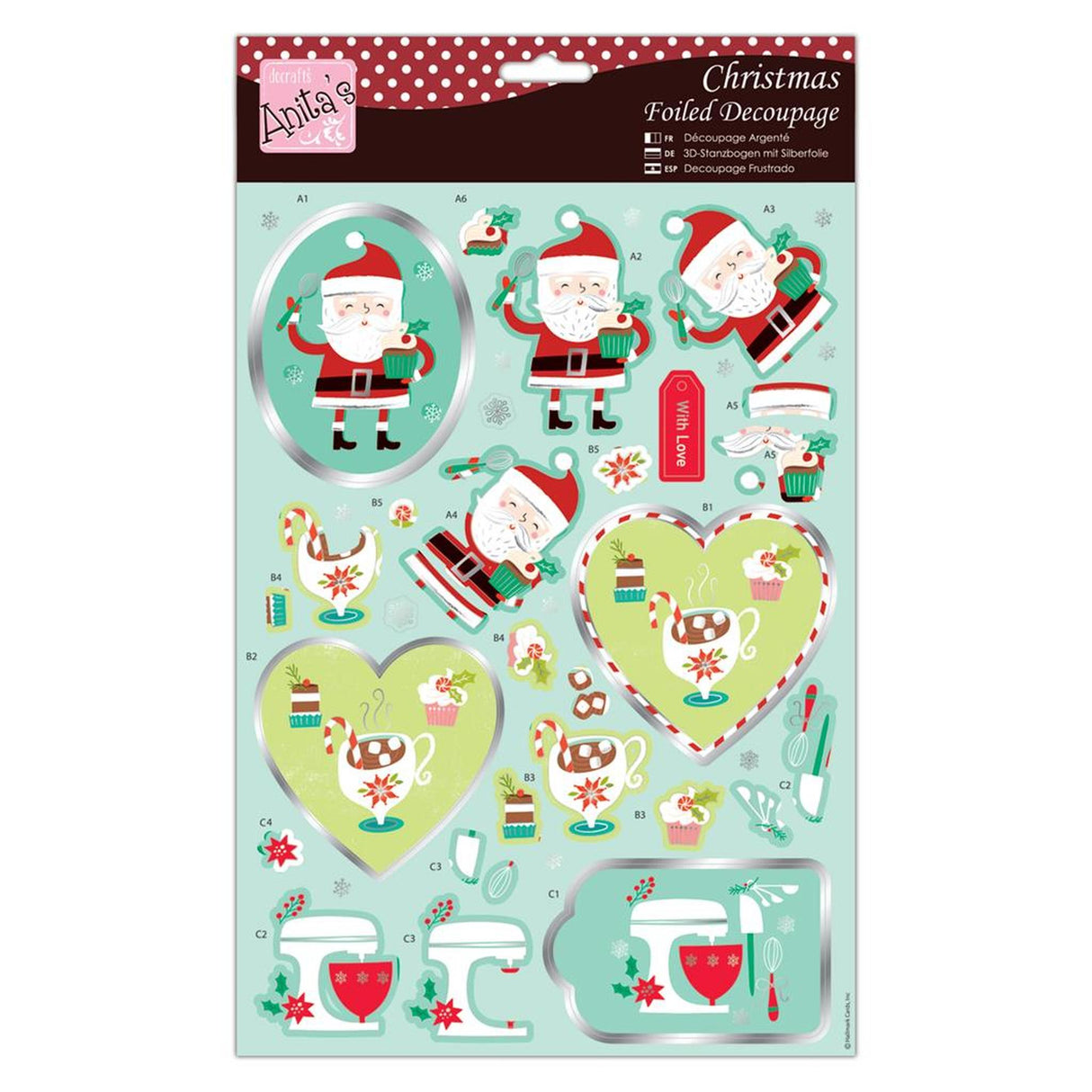 Anita's Foiled Decoupage - Christmas Sweet Treats