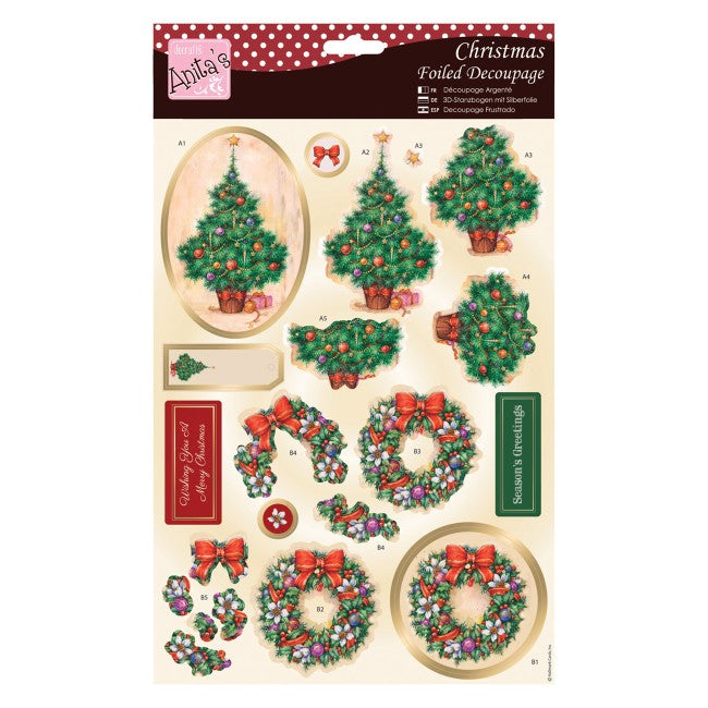 Anita's Foiled Decoupage - Traditional Christmas
