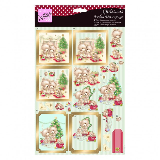 Anita's Foiled Decoupage - Beary Merry Christmas