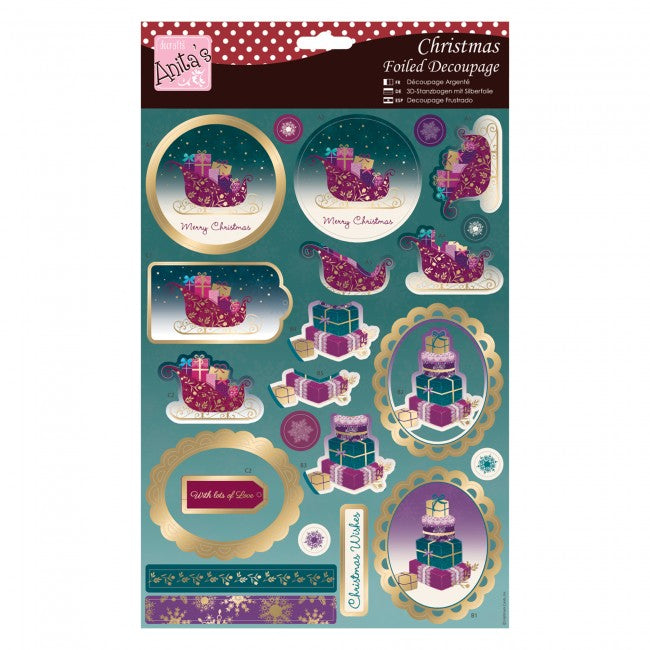 Anita's Foiled Decoupage - Ombre Christmas