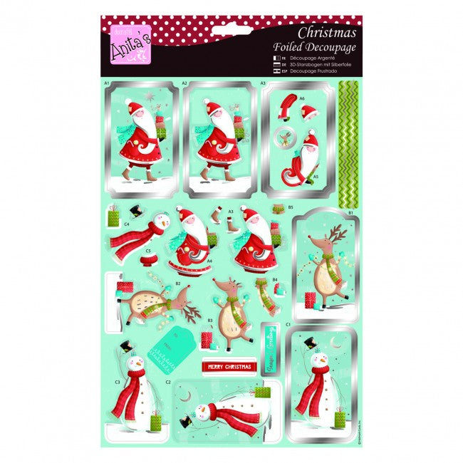 Anita's Foiled Decoupage - Presents from Santa and Friends