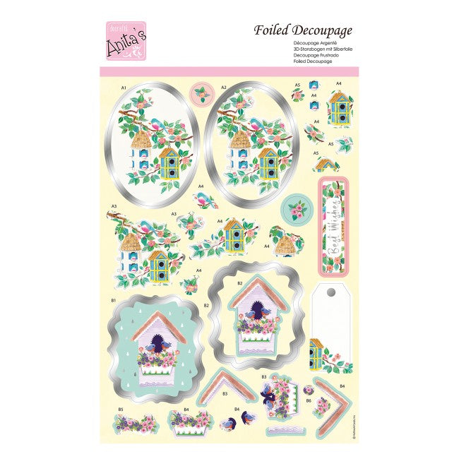Anita's Foiled Decoupage - Bird Houses