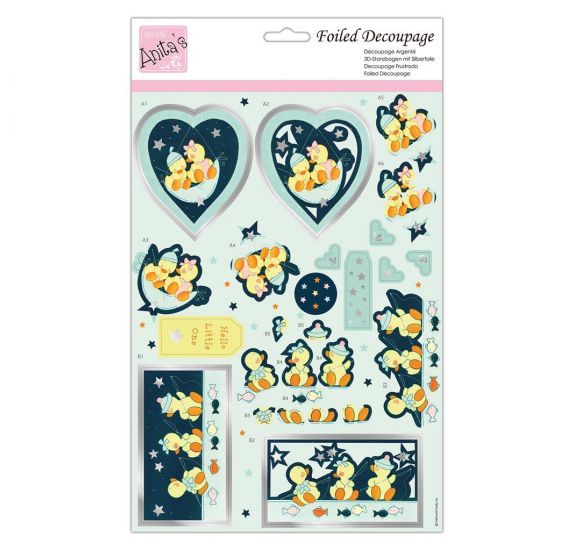 Anita's Foiled Decoupage - Star Quackers