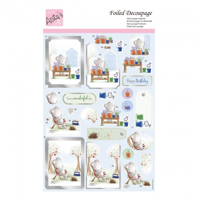 Anita's Foiled Decoupage - Pottering Around