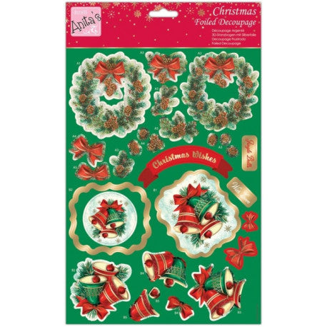 Anita's Foiled Decoupage - Pine Wreath