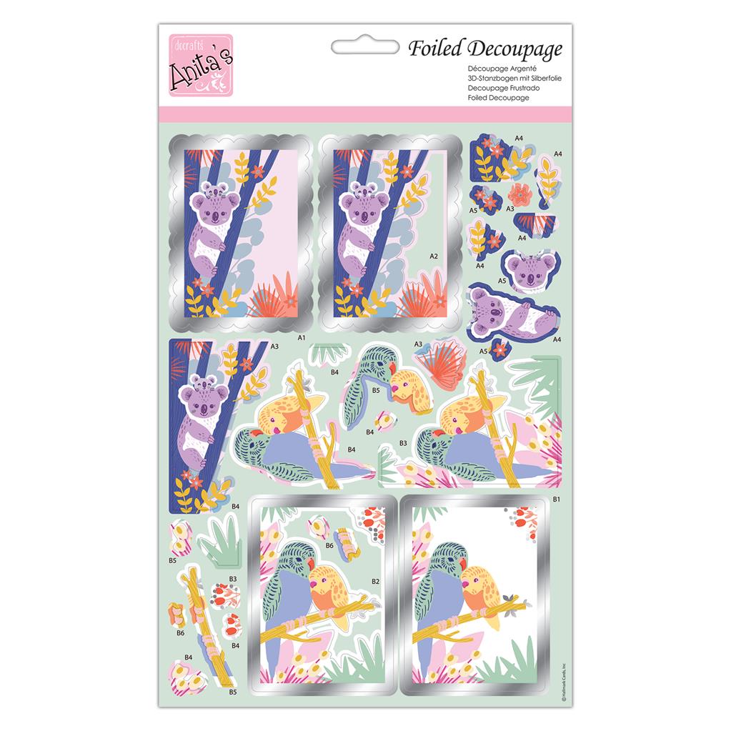 Anita's Foiled Decoupage - Koalas & Company