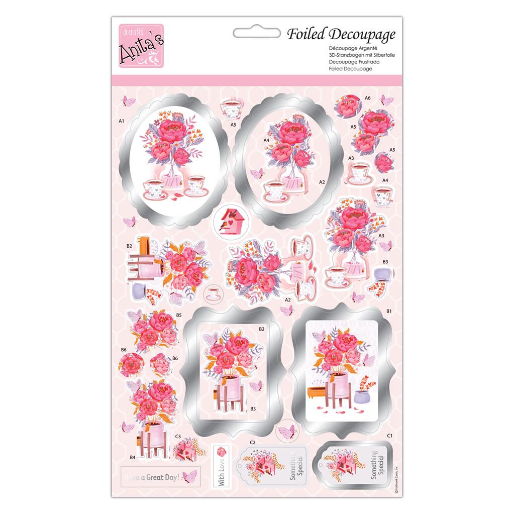 Anita's Foiled Decoupage - Tea for Two