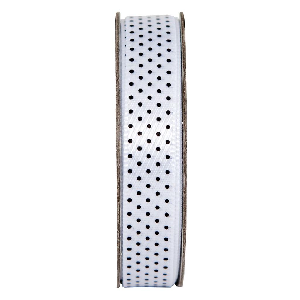 Anita's Spotted Ribbon 3m - Snow White