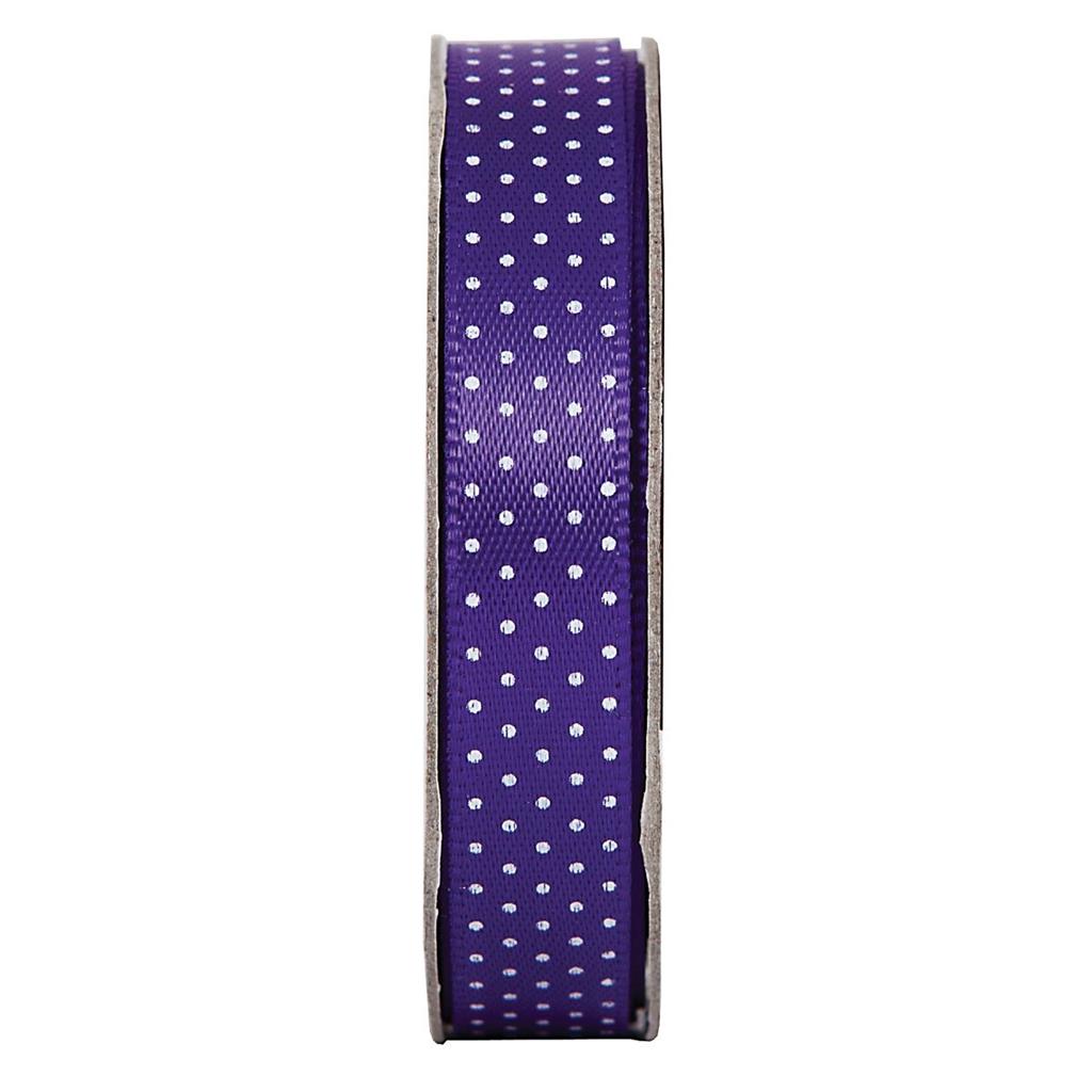 Anita's Spotted Ribbon 3m - Deep Purple