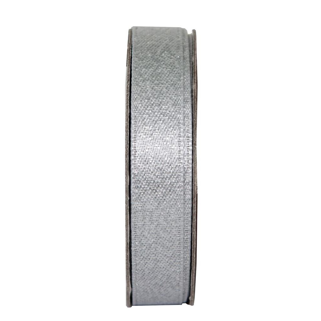 Anita's Glitter Satin Ribbon 3m - Soft Silver