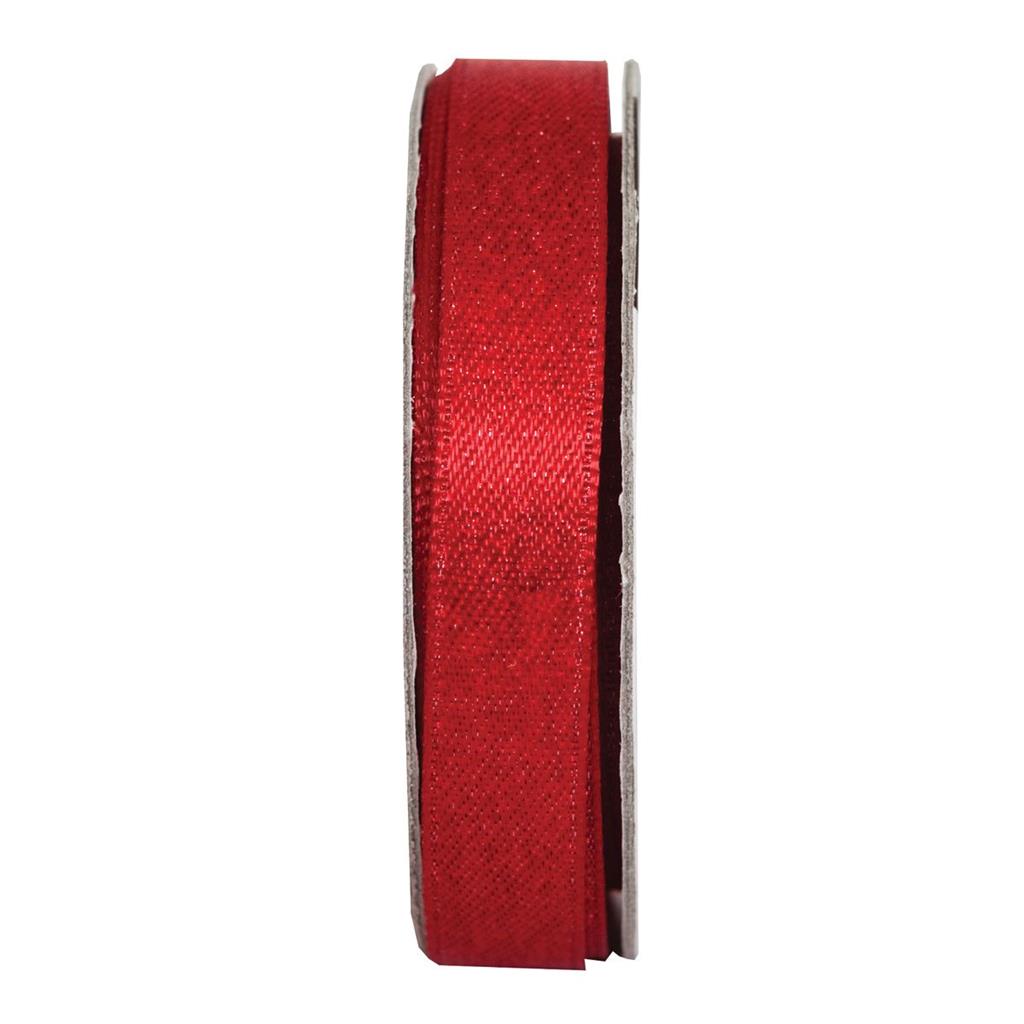 Anita's Glitter Satin Ribbon 3m - Radiant Red
