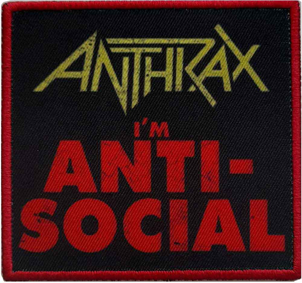 Anthrax Standard Patch Anti-Social