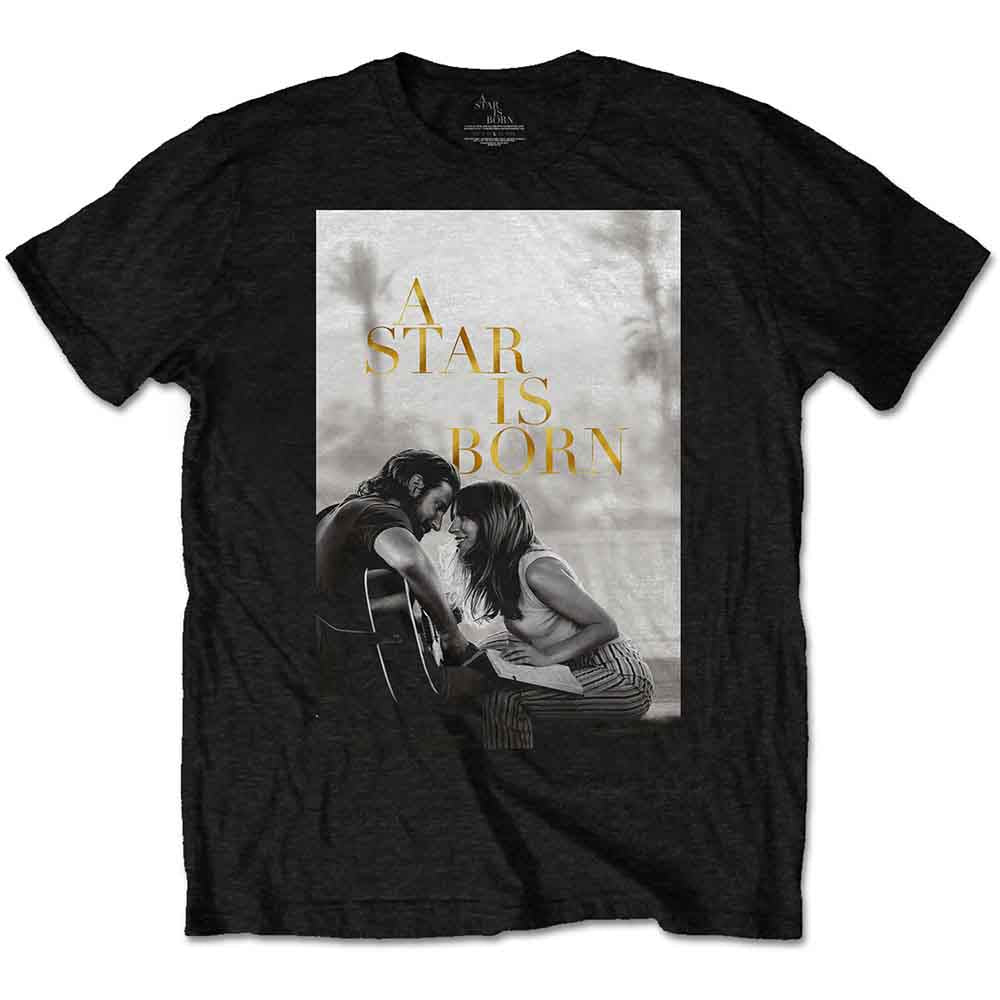 A Star Is Born Unisex T-Shirt Jack & Ally Movie Poster Black (L)