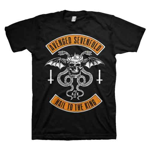 Avenged Sevenfold Men's T-Shirt Black Hail to the King (S)