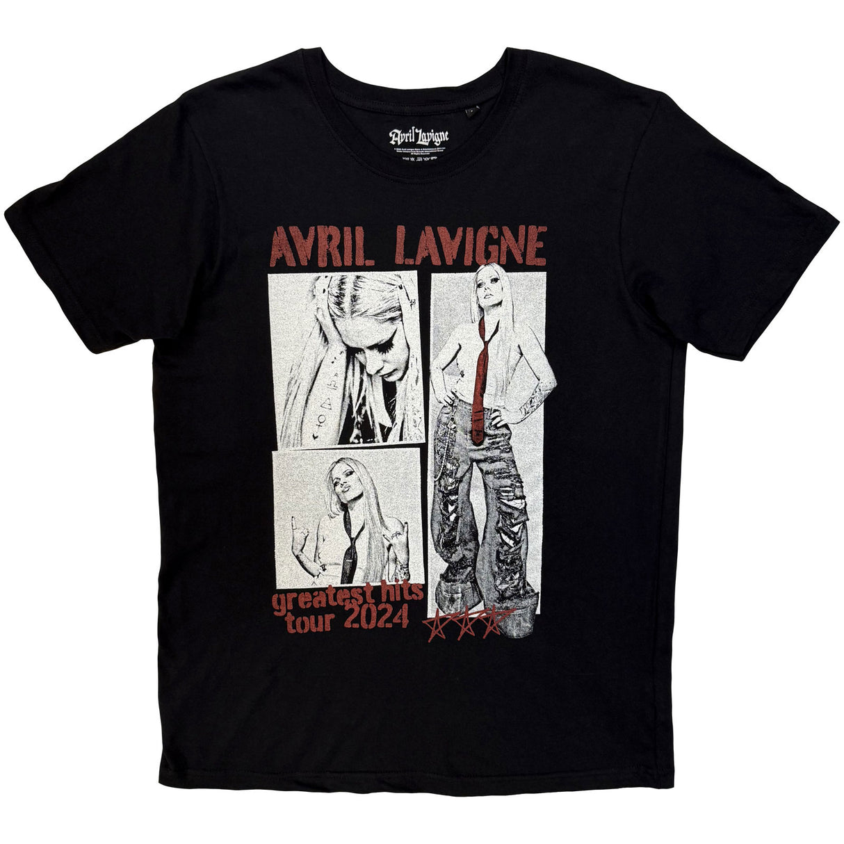 Avril Lavigne Unisex T-Shirt Greatest Hits Black (L)