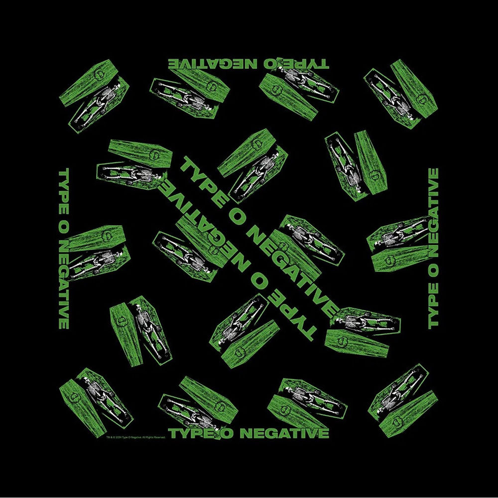 Type O Negative Unisex Bandana Coffins (Black)