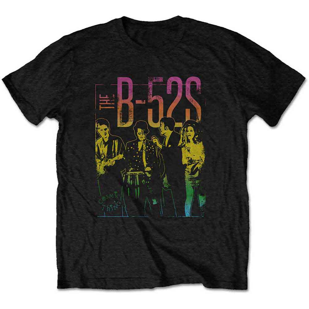 B52s Unisex T-Shirt Cosmic Thing Black (XXL)