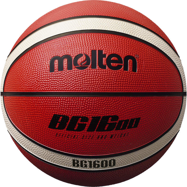 Molten BG1600 Rubber Basketball - Tan/White (Size 7)