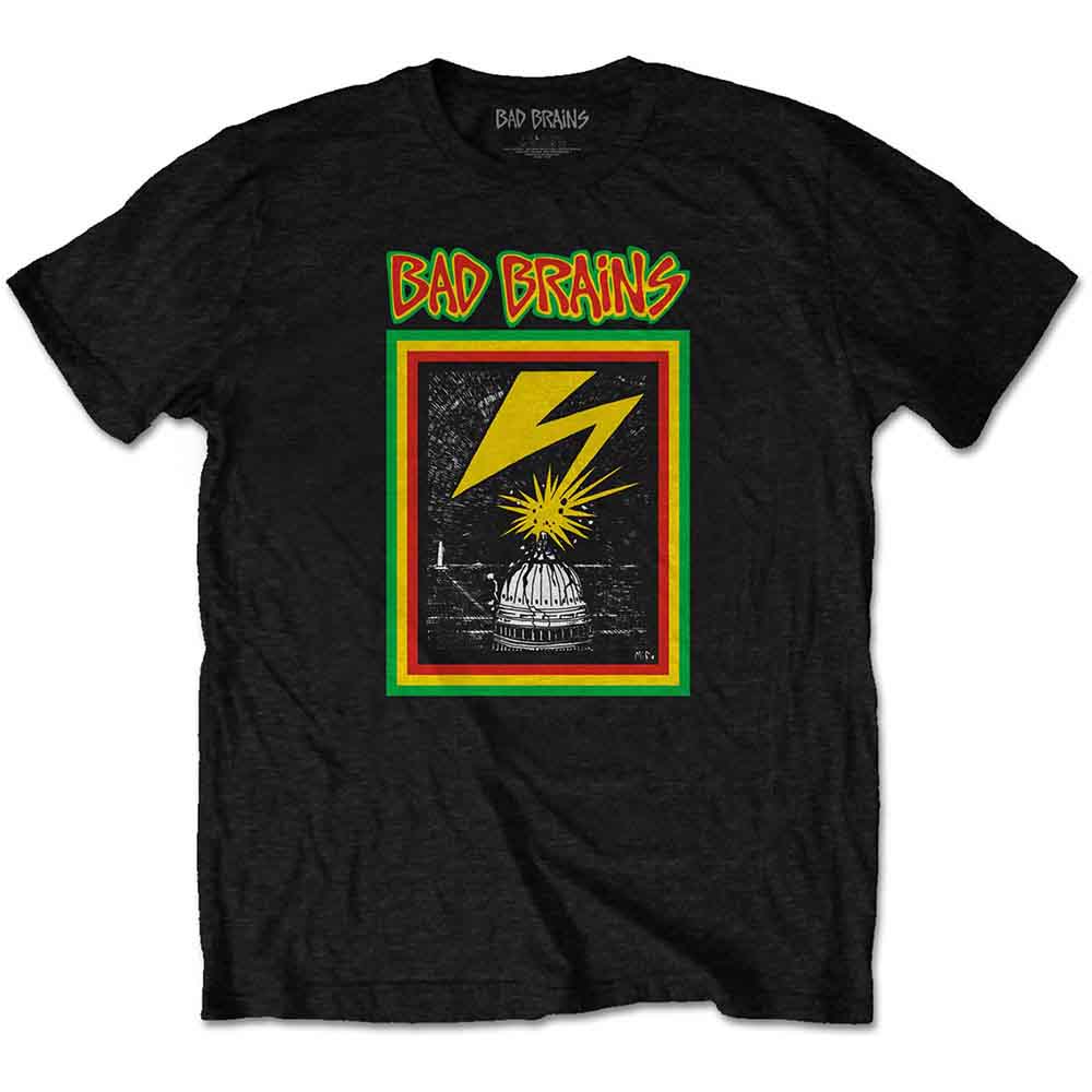 Bad Brains Unisex T-Shirt Capitol Strike Black (XXL)