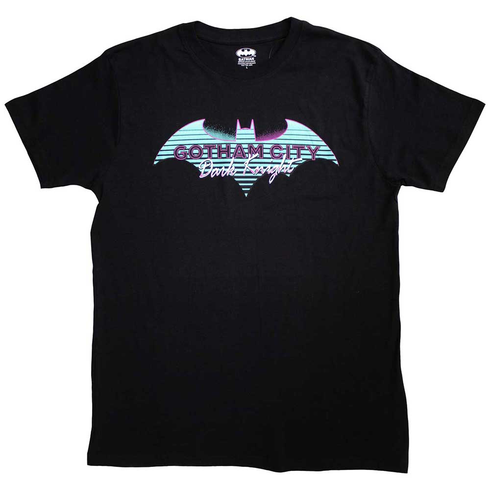 DC Comics Unisex T-Shirt Batman Gotham City Black (XXL)