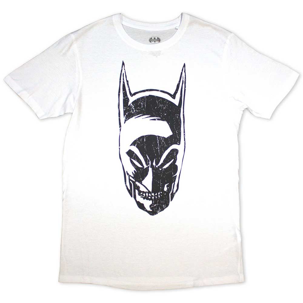 DC Comics Unisex T-Shirt Batman Snarl White (S)