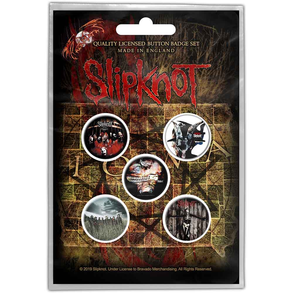 Slipknot Button Badge Pack Albums